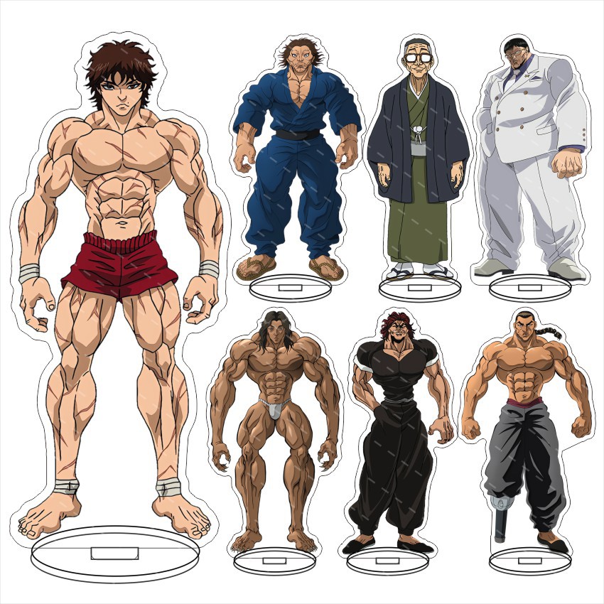 Figma Stand Set - Grappler Baki Baki Hanma Acrylic Figure