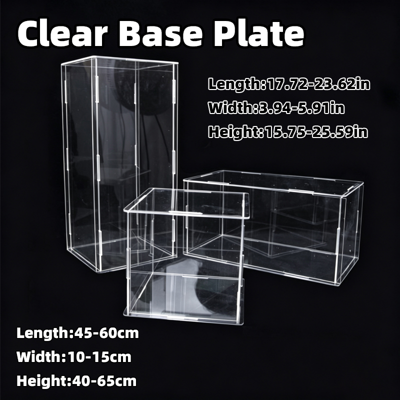 Display Case Acrylic - Self-assembly Full Clear Acrylic Display Case