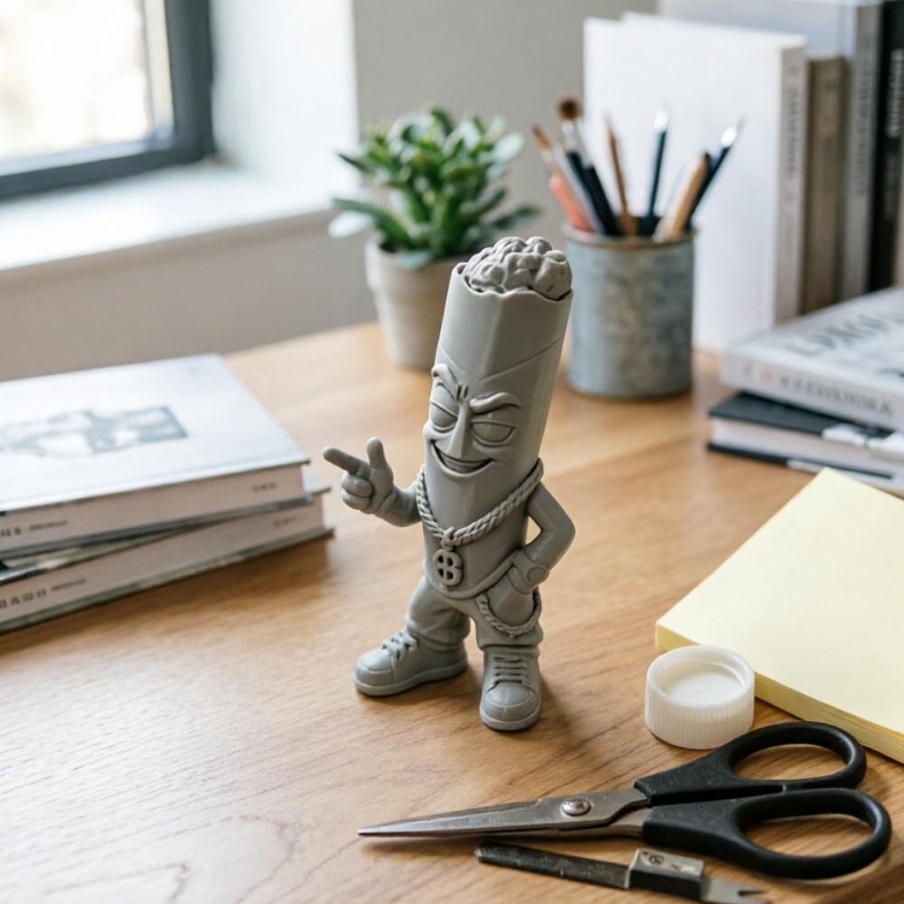Trendy Grey Plastic Art Figure - огляд і ціна Pop Display Shelf