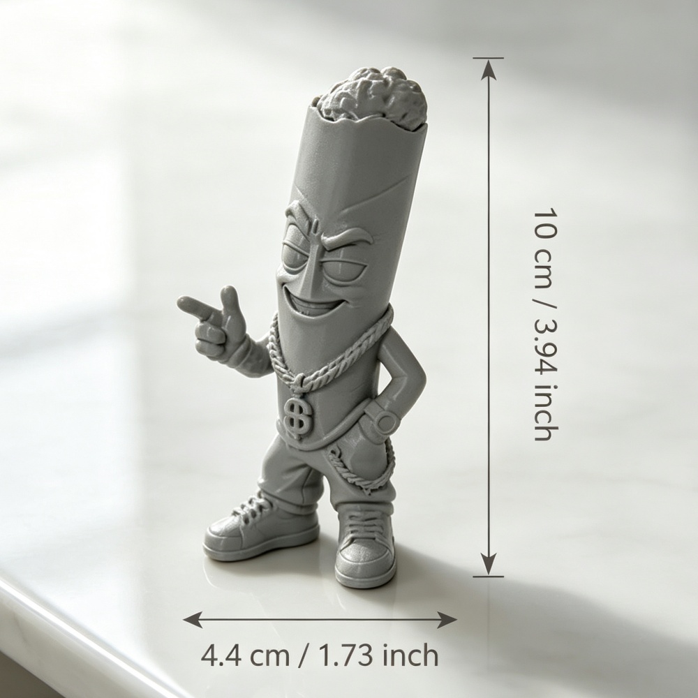 Trendy Grey Plastic Art Figure - огляд і ціна Pop Display Shelf