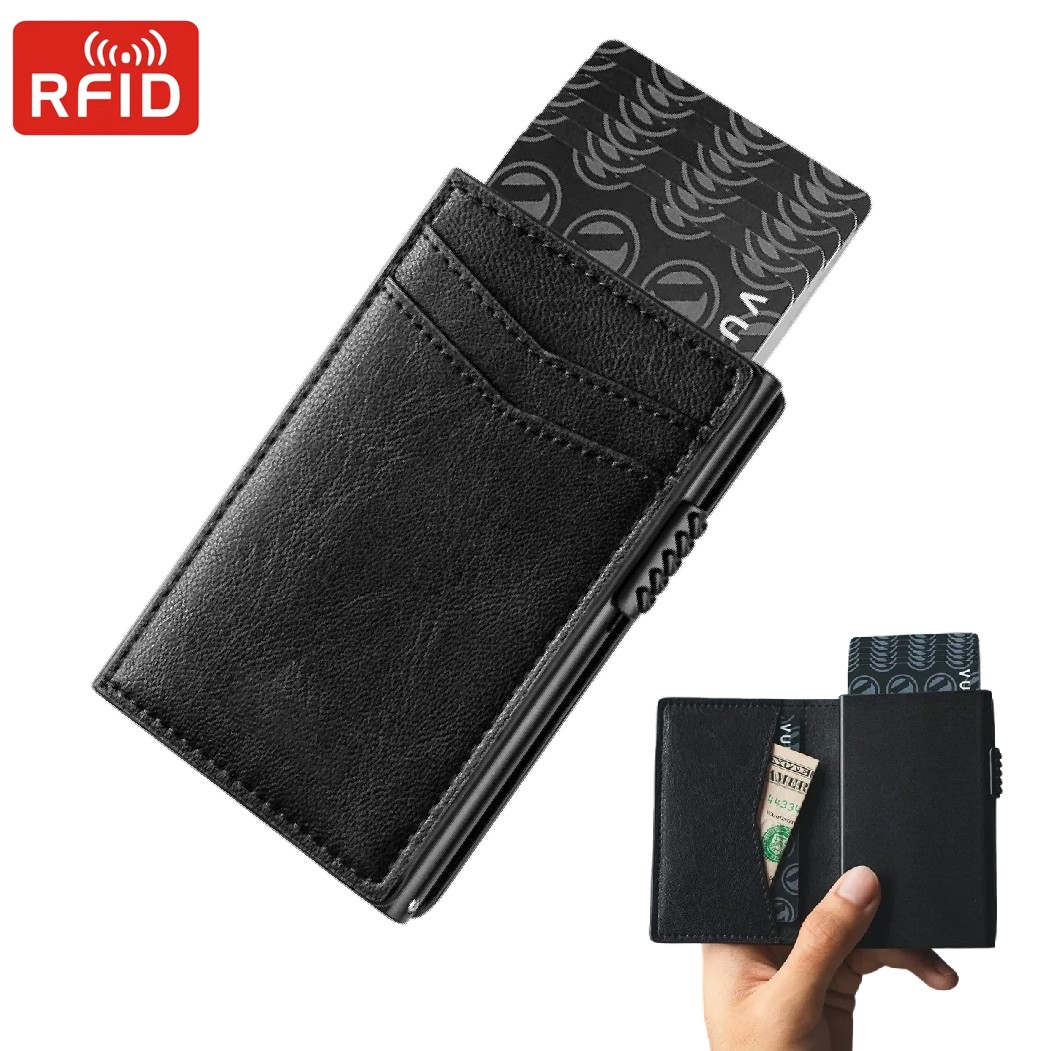 Mens Minimalist Wallet Luxury  - огляд і ціна Card Top Loader