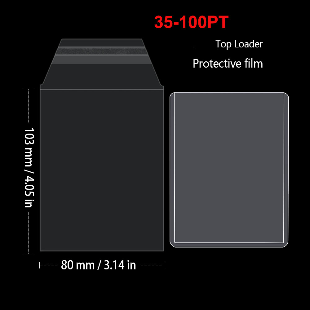 100PCS ReSealable Card Holder  - огляд і ціна Card Top Loader
