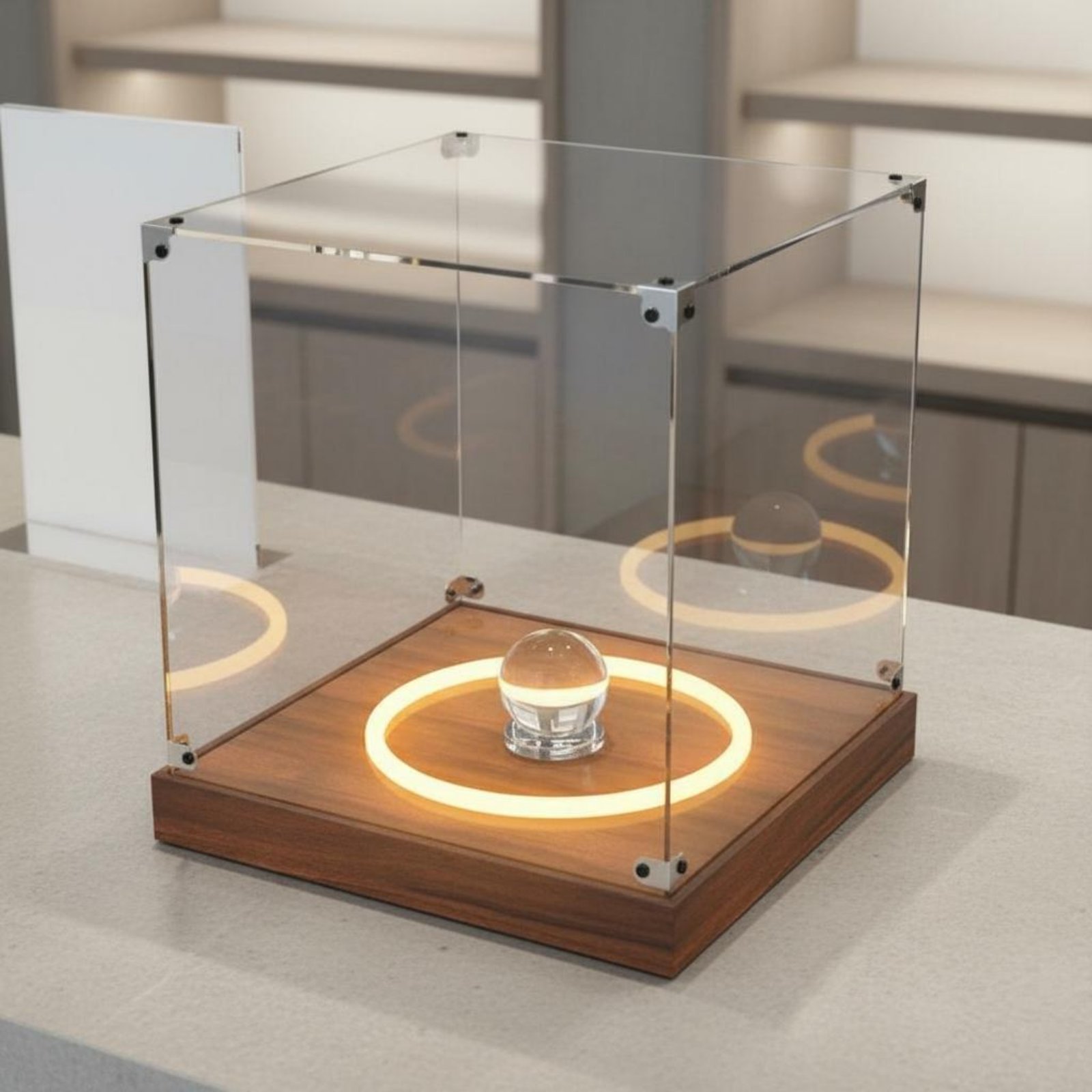Acrylic Roundball Display Case - огляд і ціна Display Case Acrylic