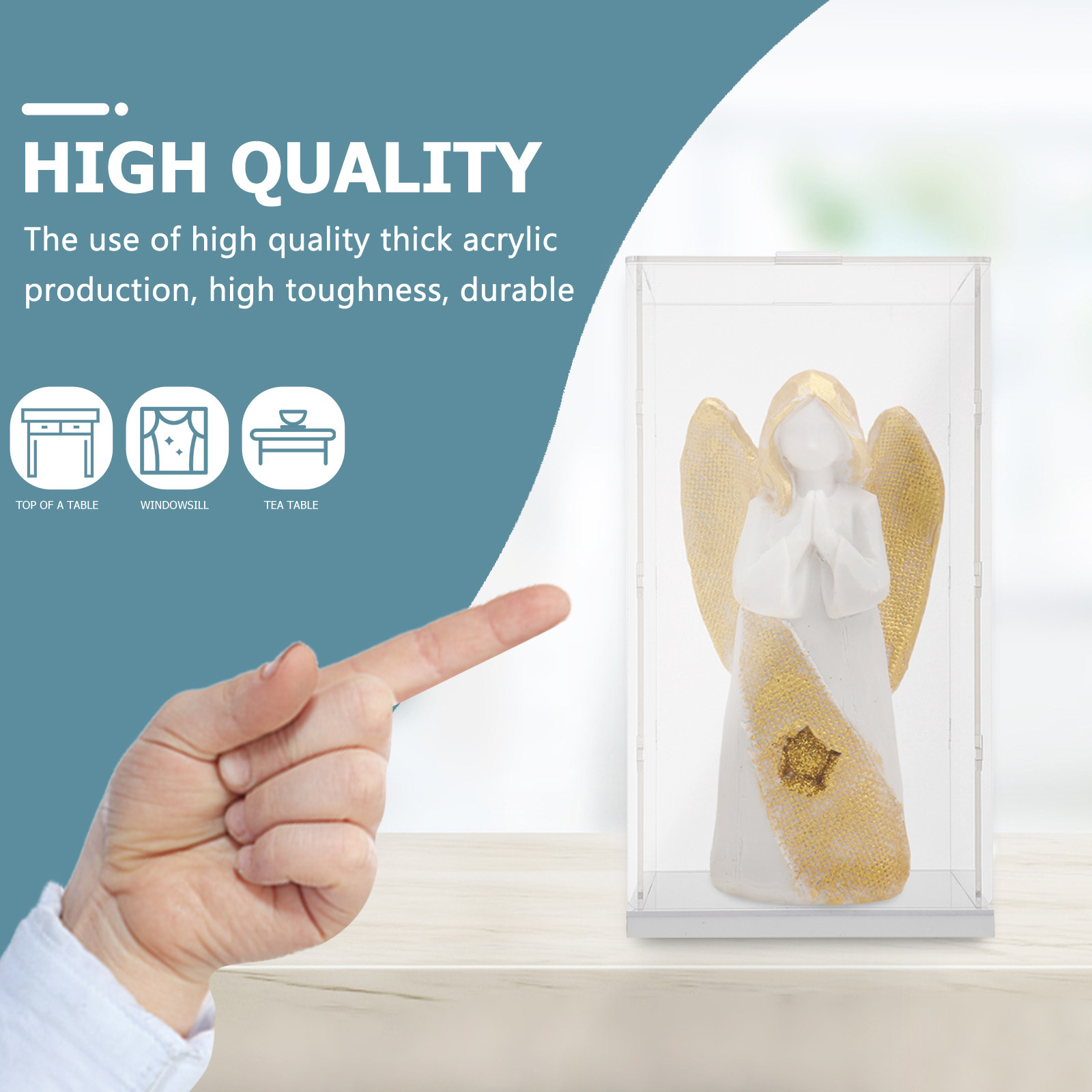 1pc Acrylic Display Box Transp - огляд і ціна Display Case Acrylic