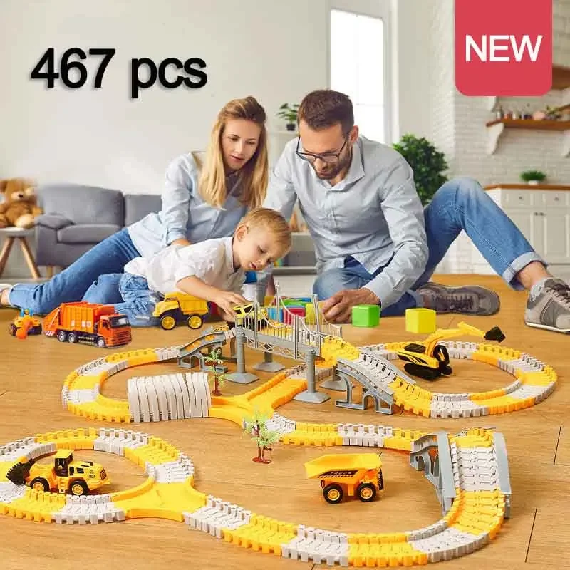 137-467pcs Children Electric T - огляд і ціна Hot Wheels Car Track Sets