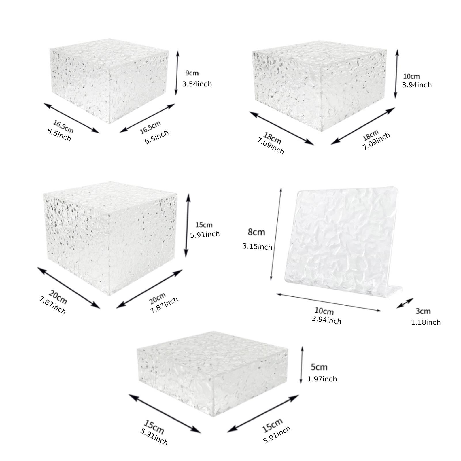 Acrylic Dessert Display Stand  - огляд і ціна Display Risers Set