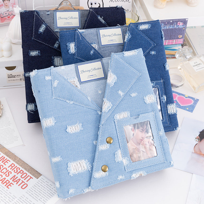Large A5 Distressed Denim Card - огляд і ціна Pokemon Binder Card