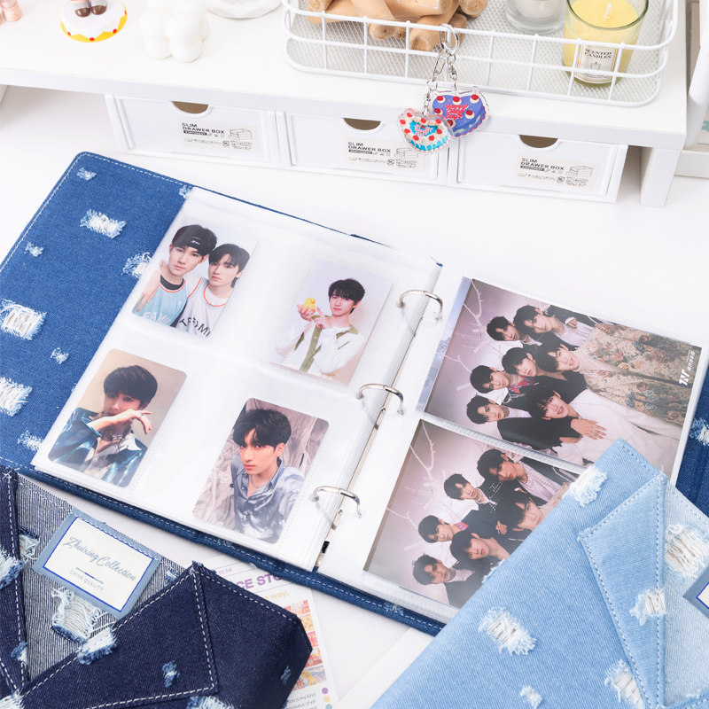 Large A5 Distressed Denim Card - огляд і ціна Pokemon Binder Card