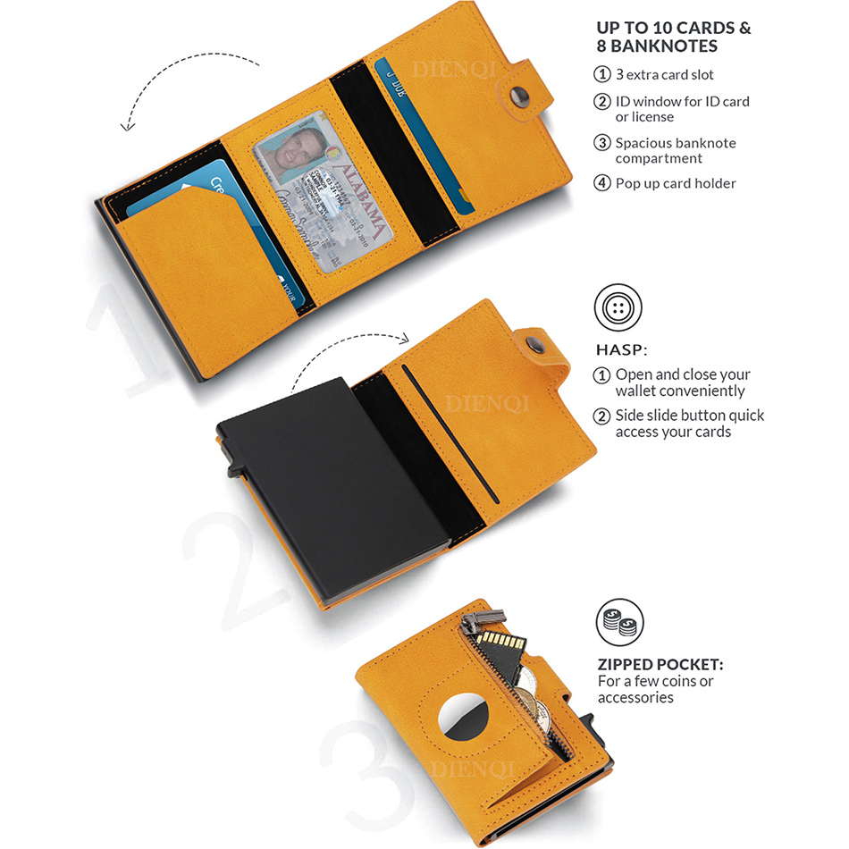 Airtag Wallet Rfid Credit Card - огляд і ціна Card Top Loader